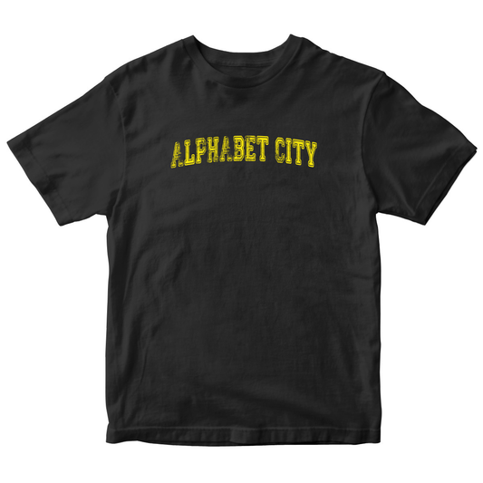 Alphabet City Represent Toddler T-shirt | Black