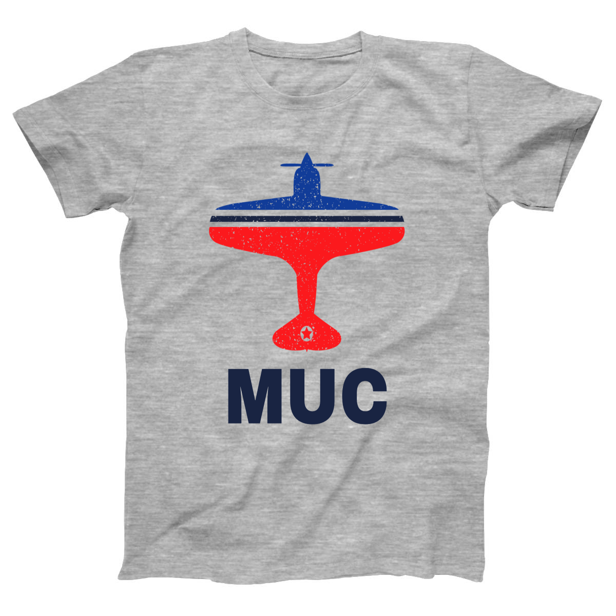 Fly Munich MUC Airport Women's T-shirt | Gray