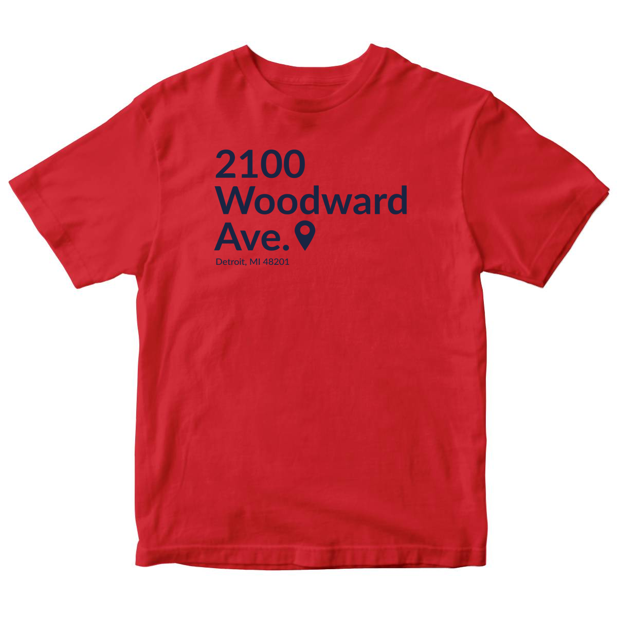 Detroit Baseball Stadium Kids T-shirt | Red