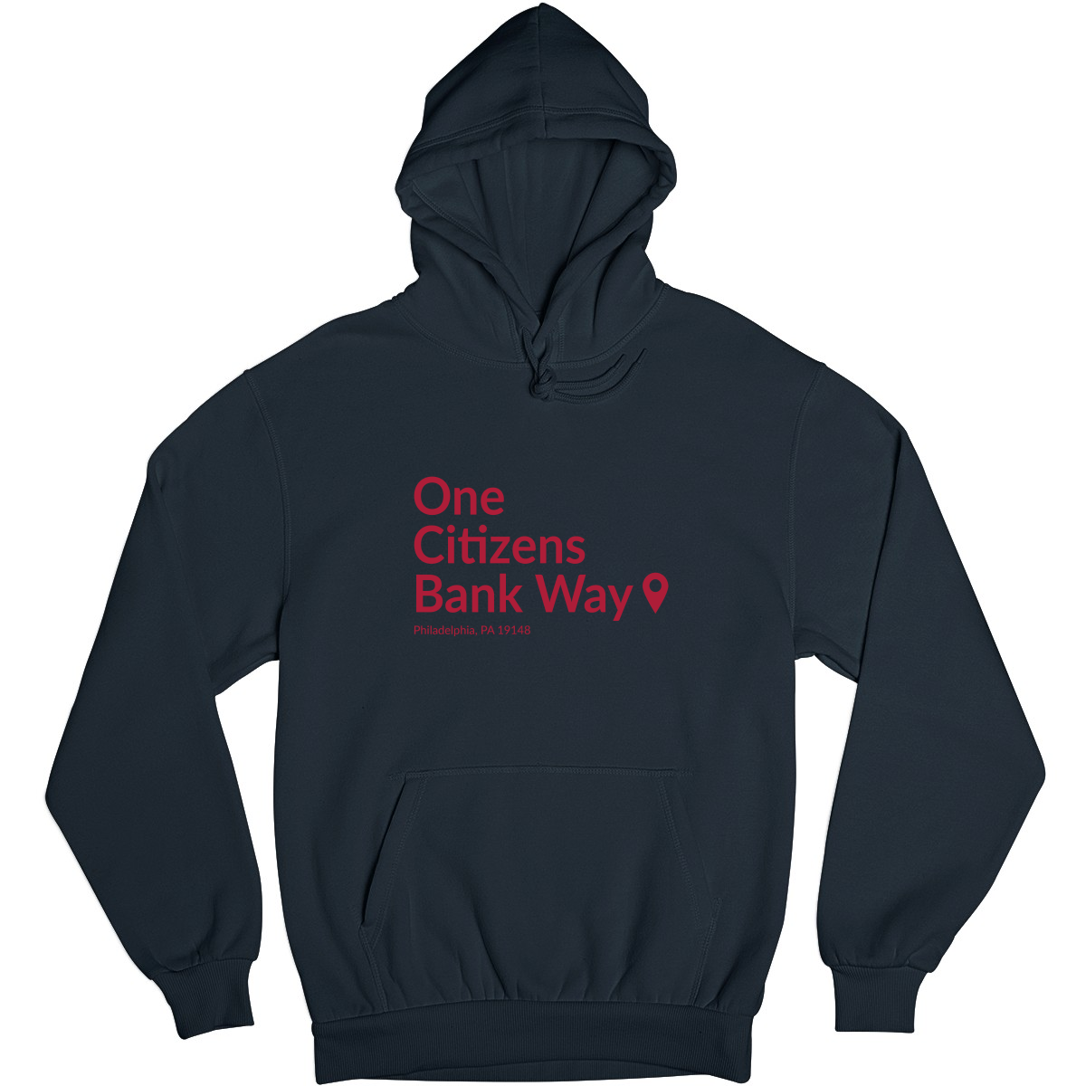 Philly Baseball Stadium Unisex Hoodie | Navy