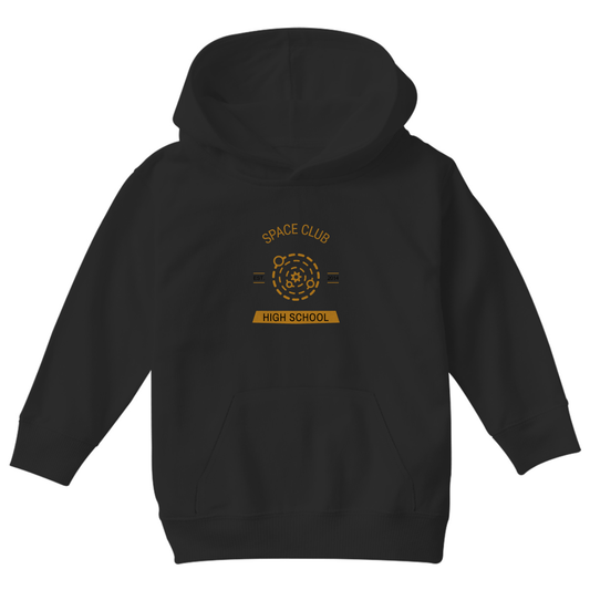 Space Club High School Kids Hoodie | Black