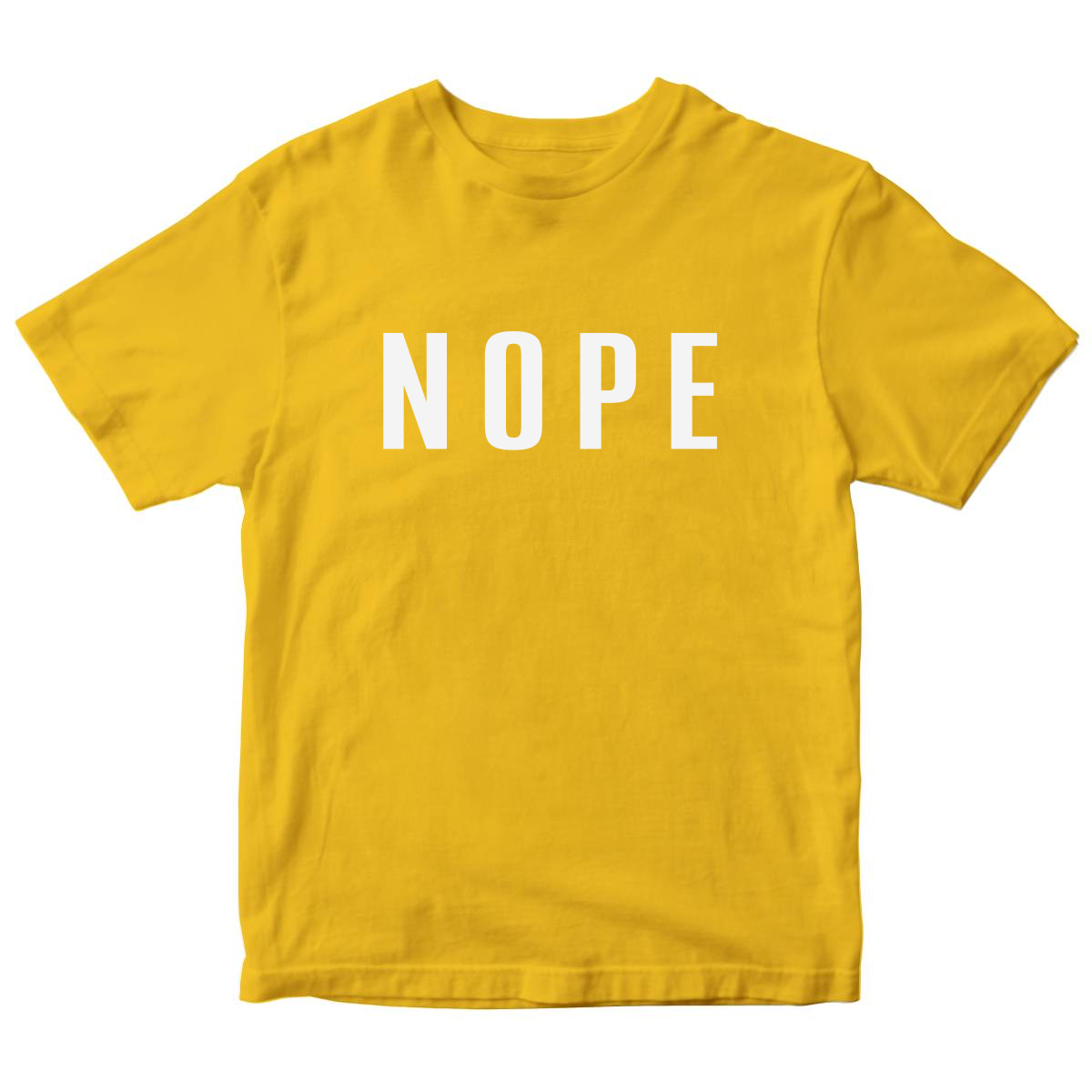 Nope Kids T-shirt | Yellow