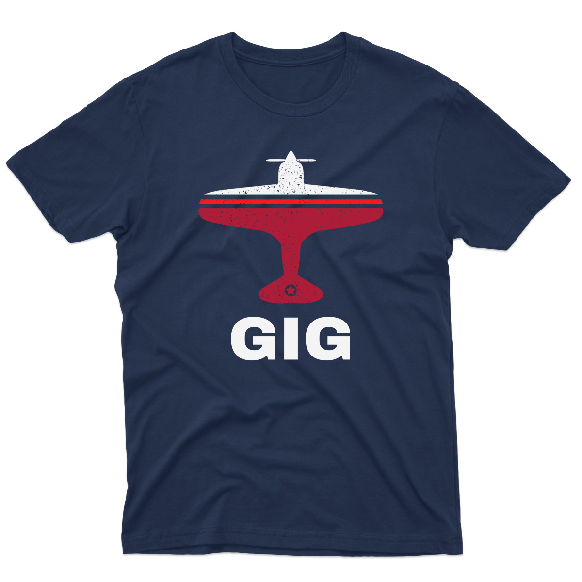 Fly Rio de Janerio GIG Airport Men's T-shirt | Navy