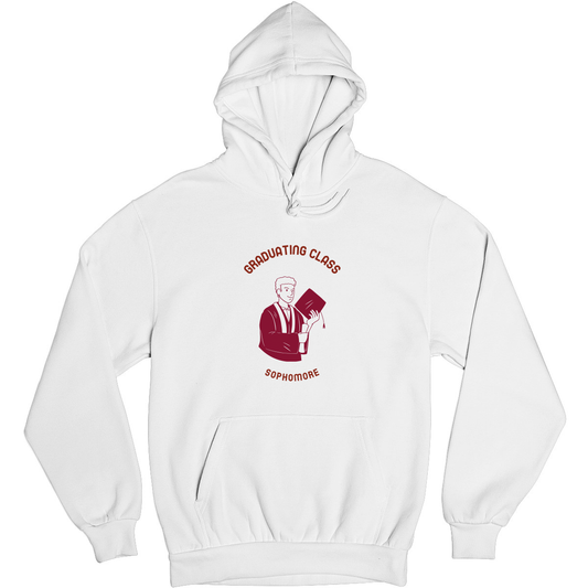 Graduating Class Sophomore Unisex Hoodie | White