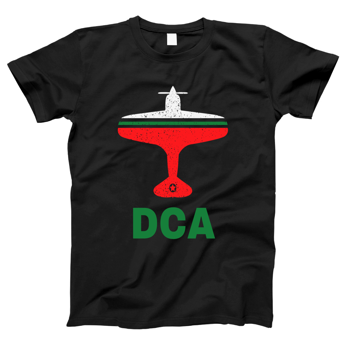 Fly Washington D.C. DCA Airport Women's T-shirt | Black