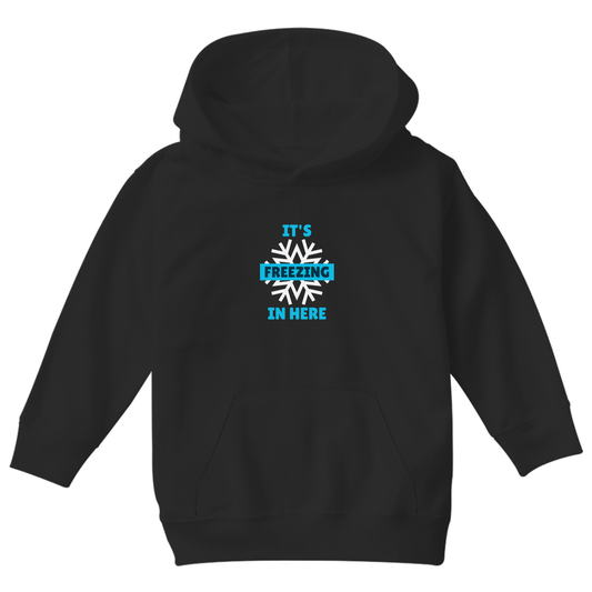 It's Freezing In Here! Kids Hoodie | Black