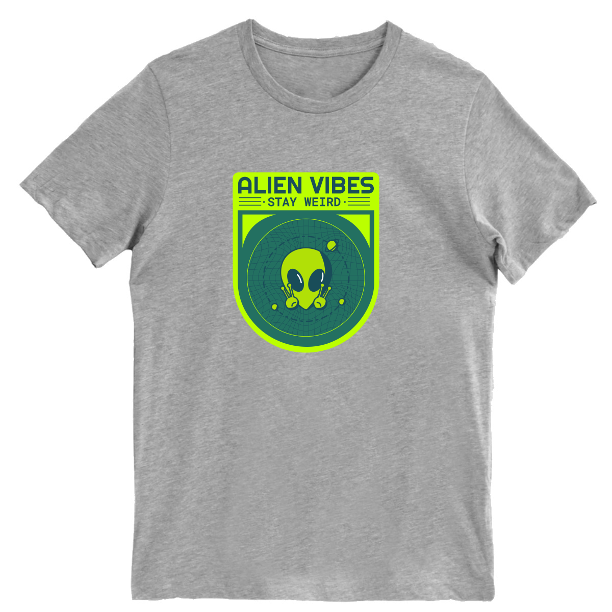 Alien Vibes Men's T-shirt | Gray