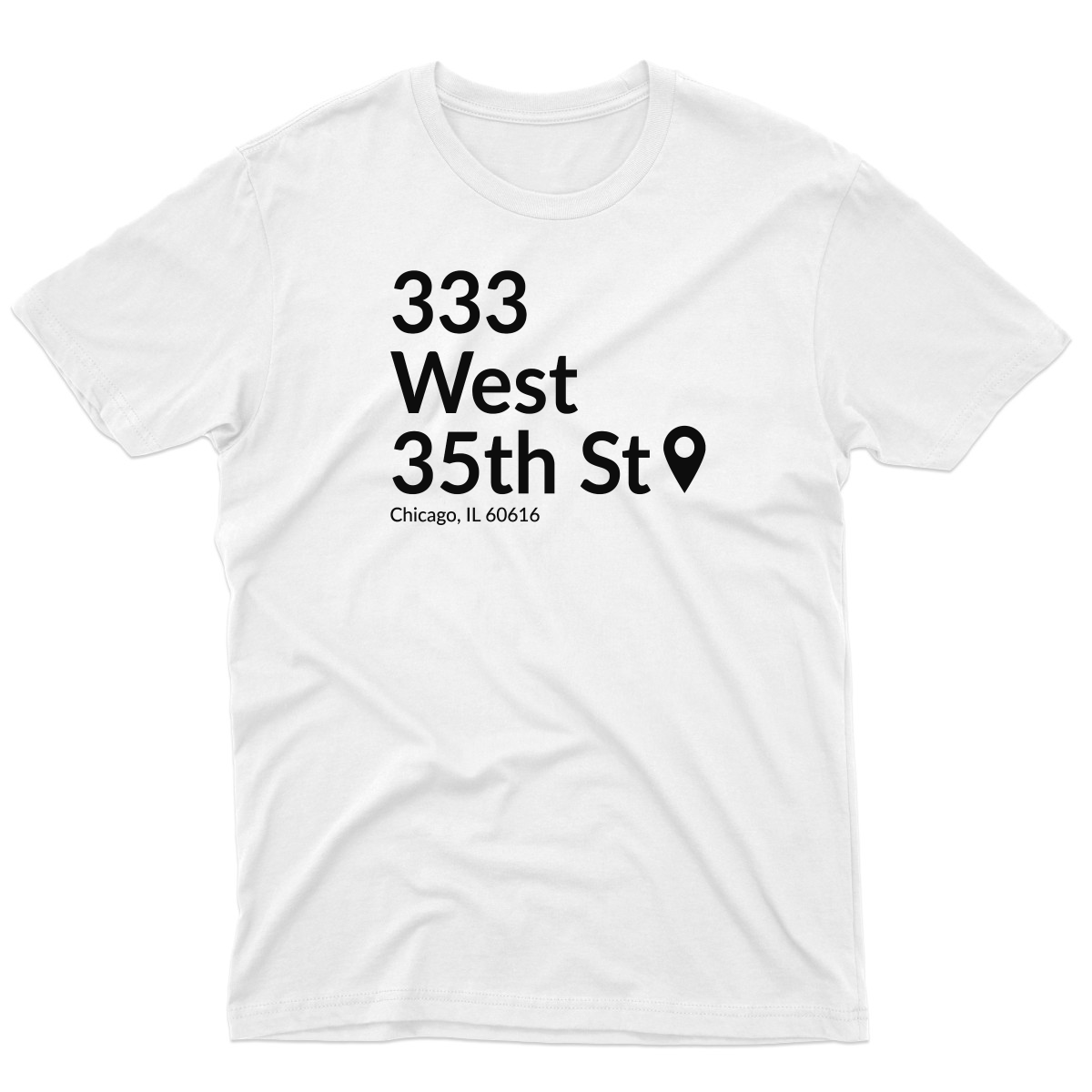 Chicago Baseball Stadium South Side Men's T-shirt | White