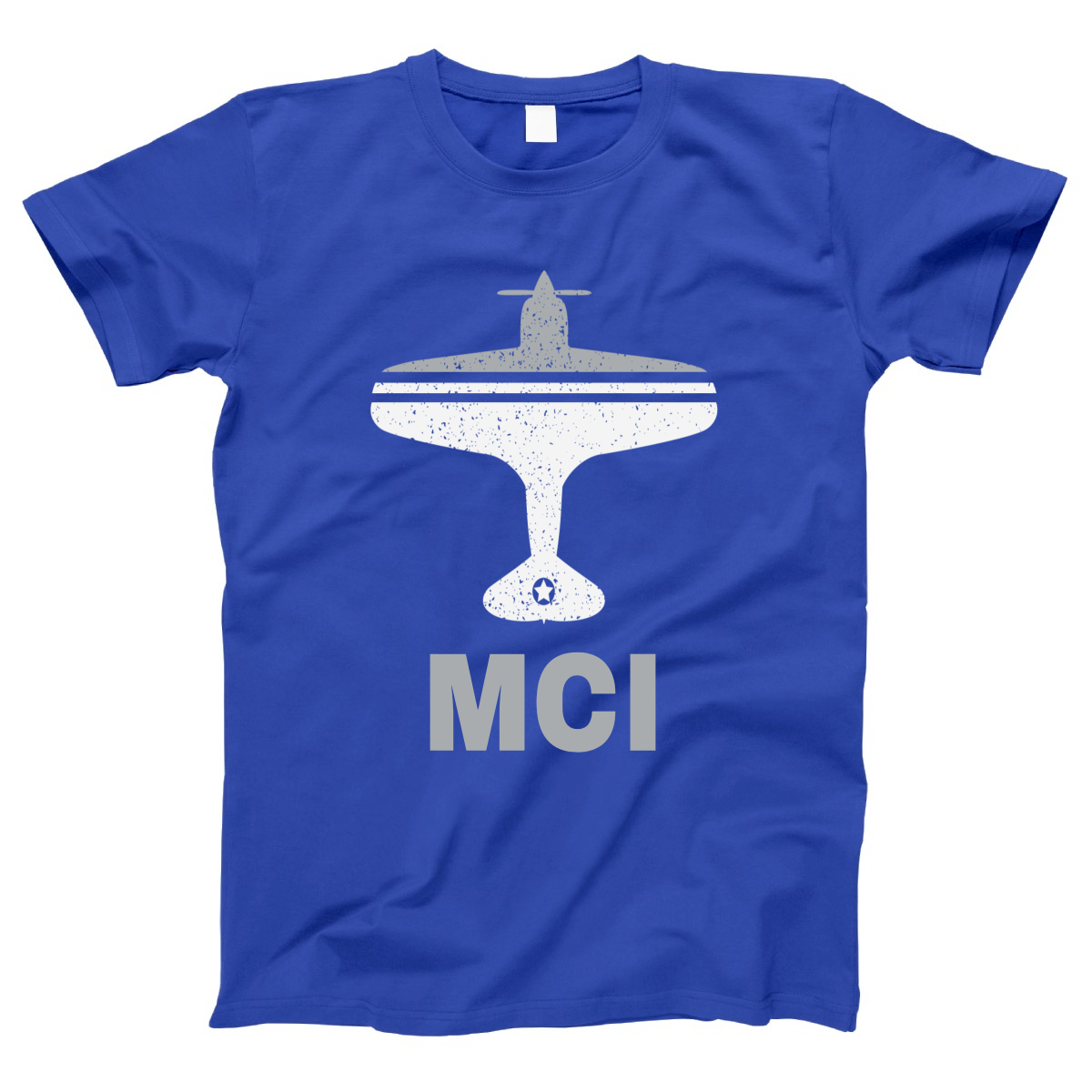 Fly Kansas City MCI Airport Women's T-shirt | Blue