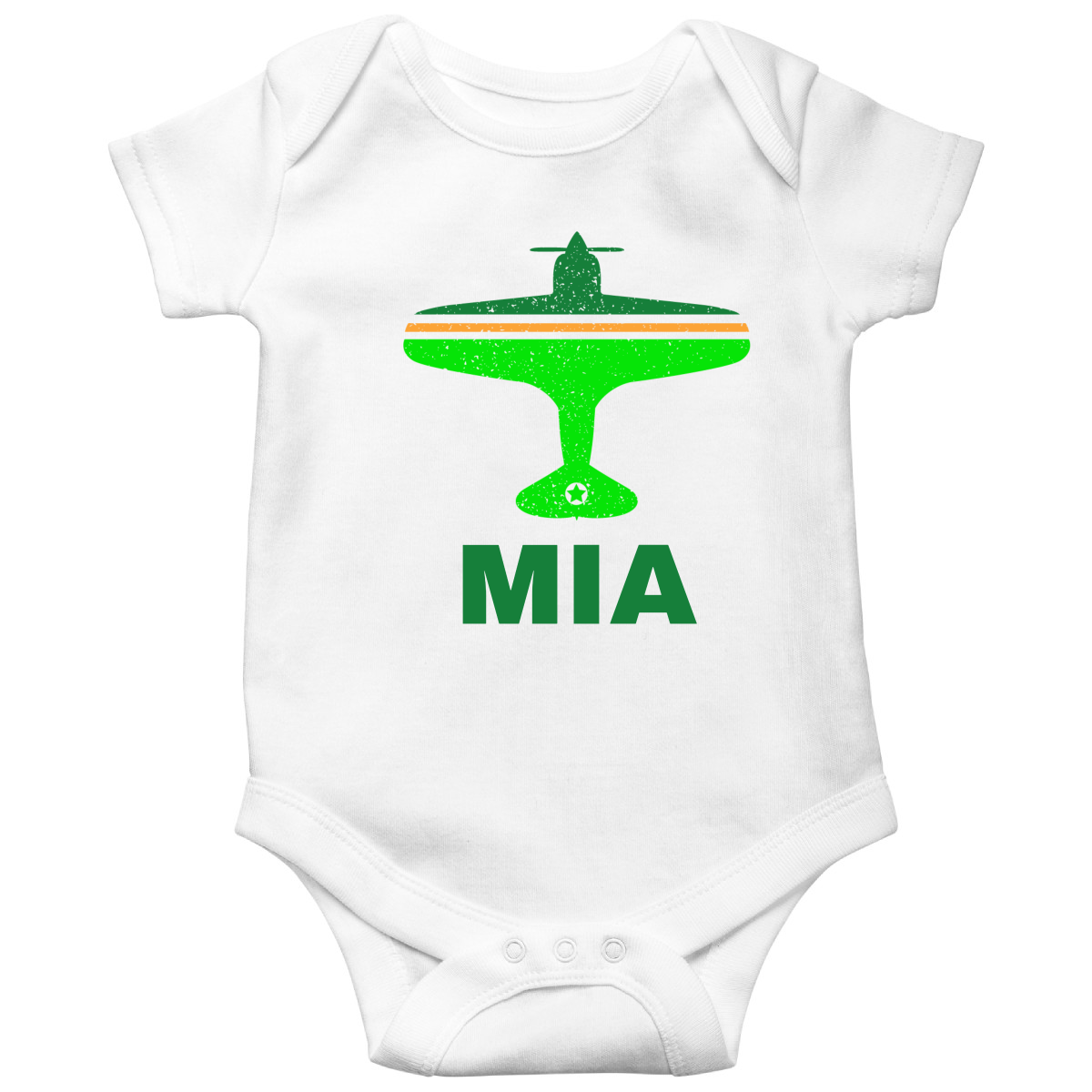 Fly Miami MIA Airport Baby Bodysuits | White