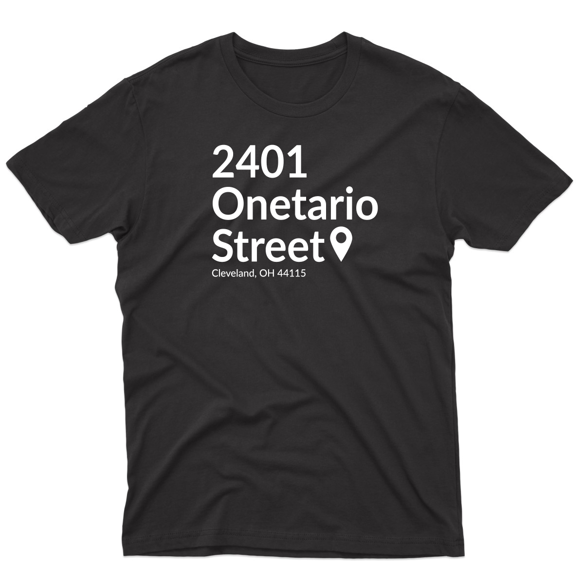 Cleveland Baseball Stadium Men's T-shirt | Black