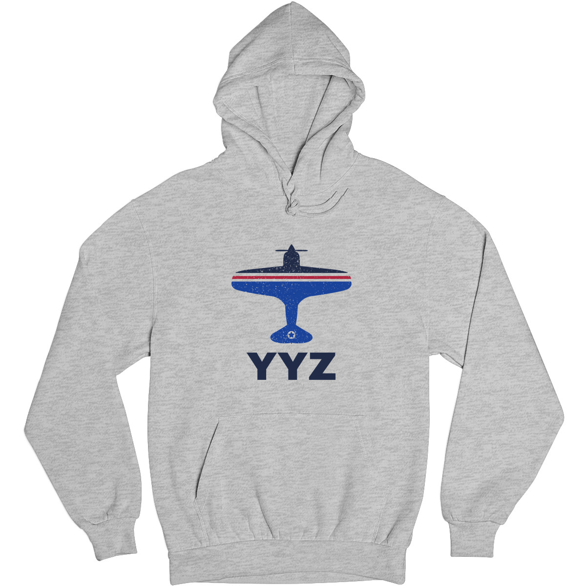 Fly Toronto YYZ Airport Unisex Hoodie | Gray