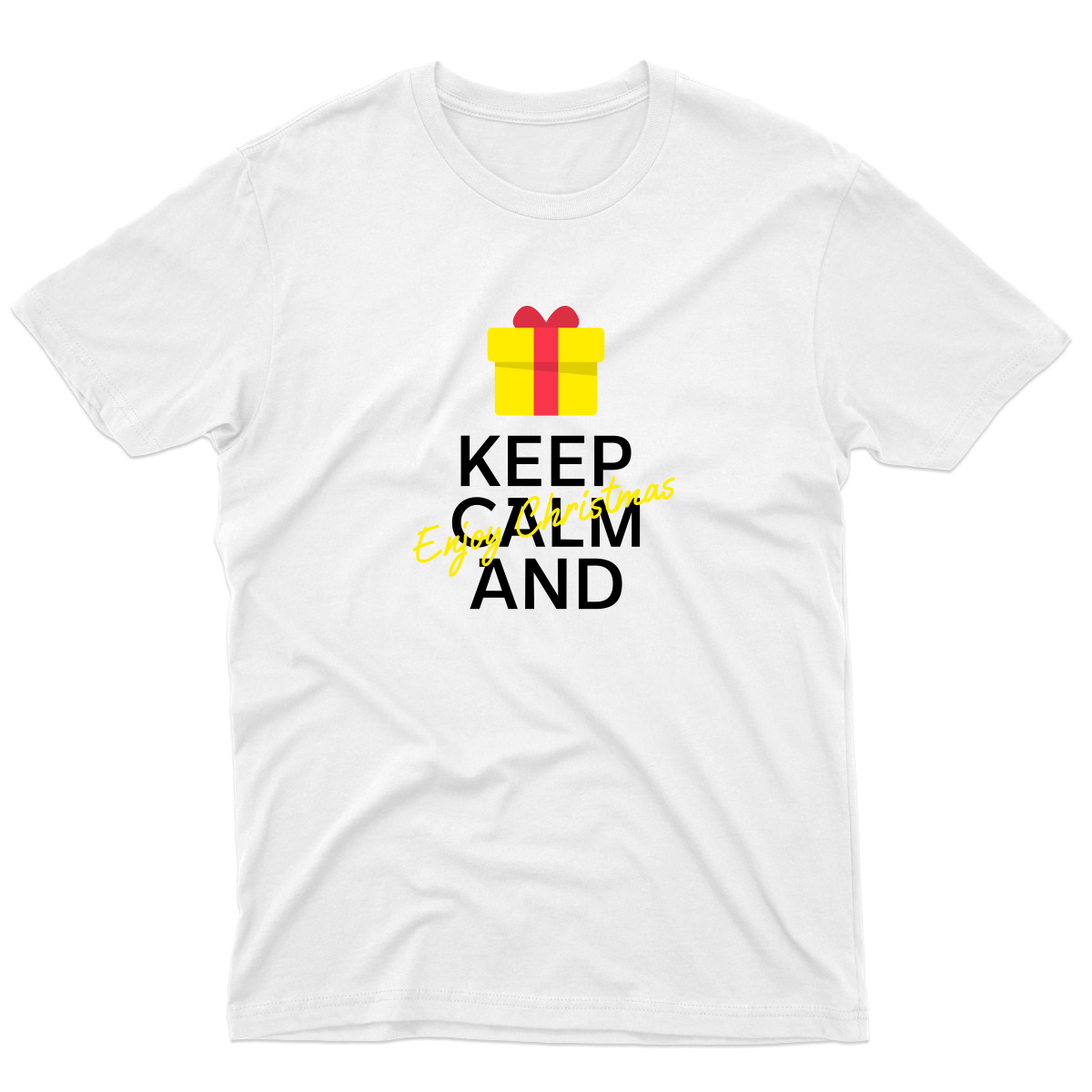 Keep Calm and Enjoy Christmas Men's T-shirt | White