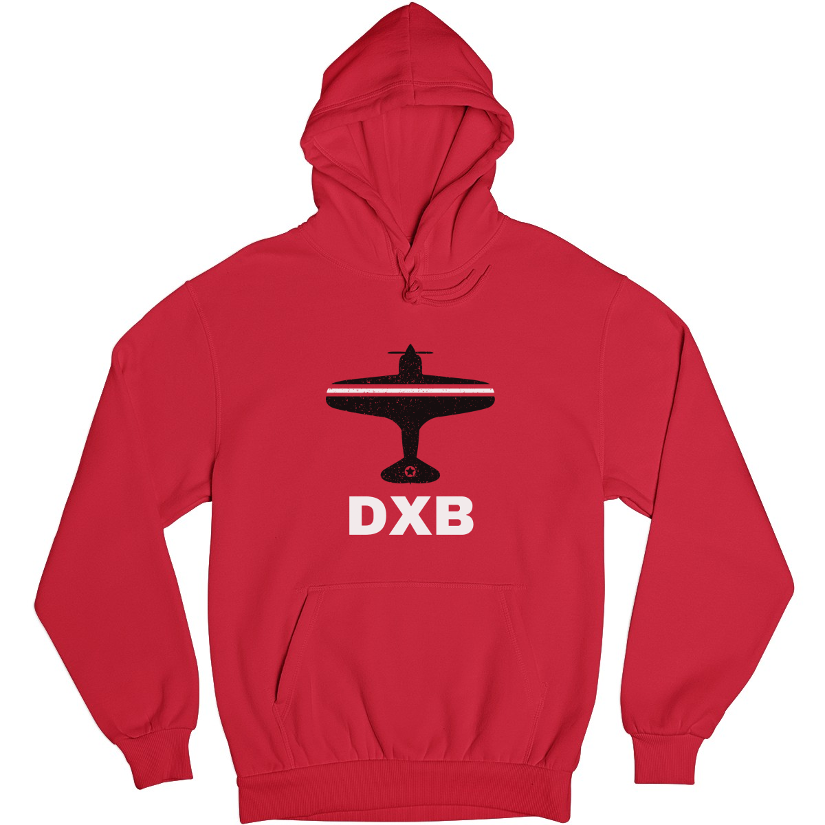 Fly Dubai DXB Airport Unisex Hoodie | Red
