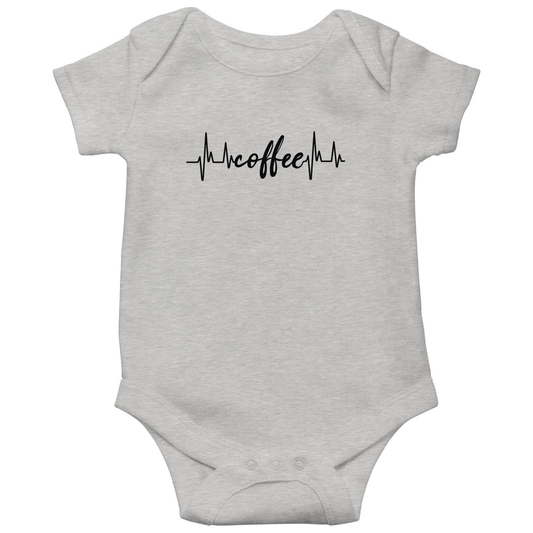 Coffee Lifeline Baby Bodysuits | Gray