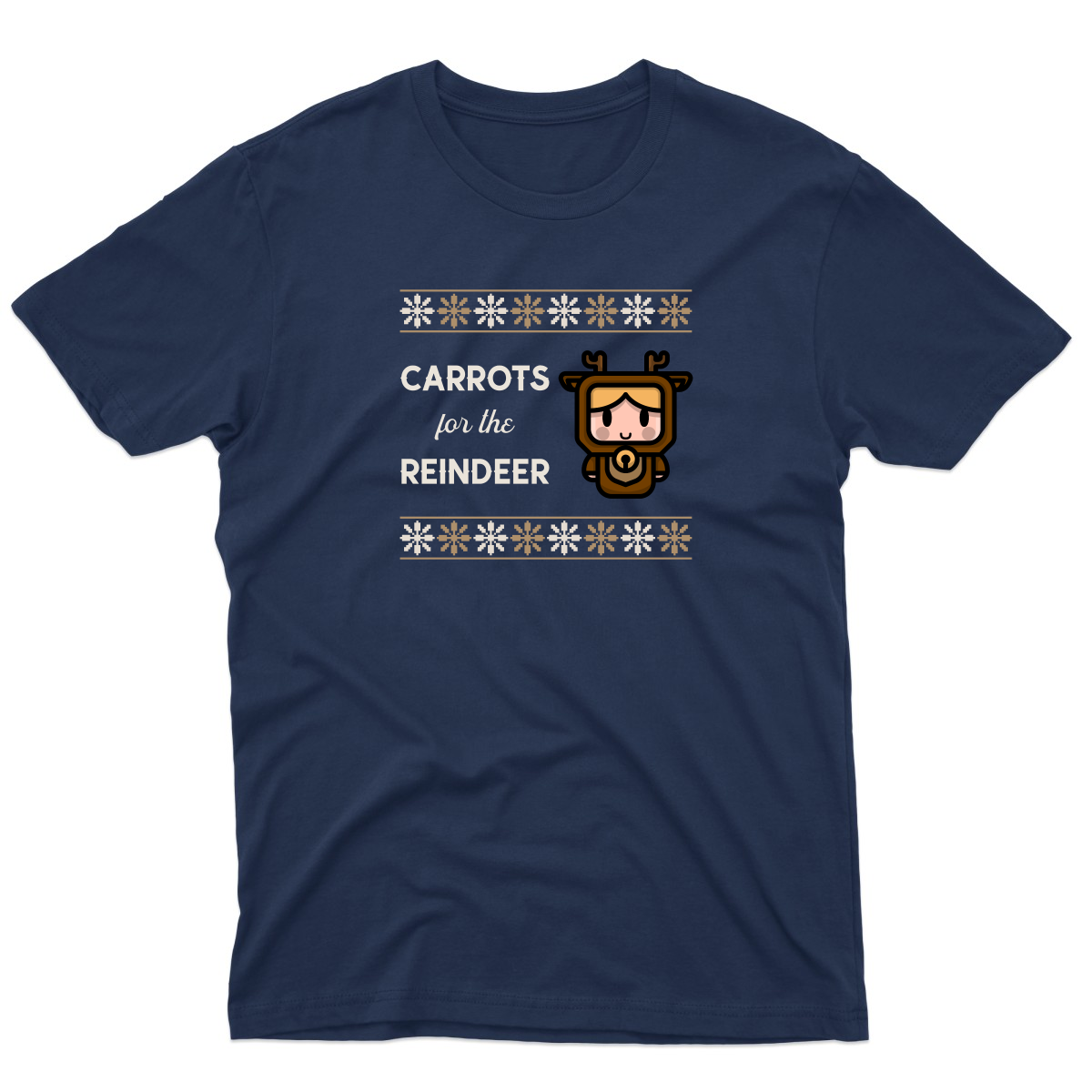 Carrots for the Reindeer Men's T-shirt | Navy