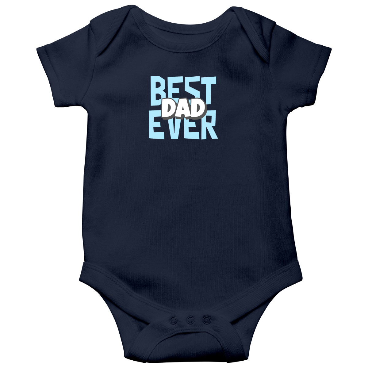 Best Dad Ever Baby Bodysuits | Navy