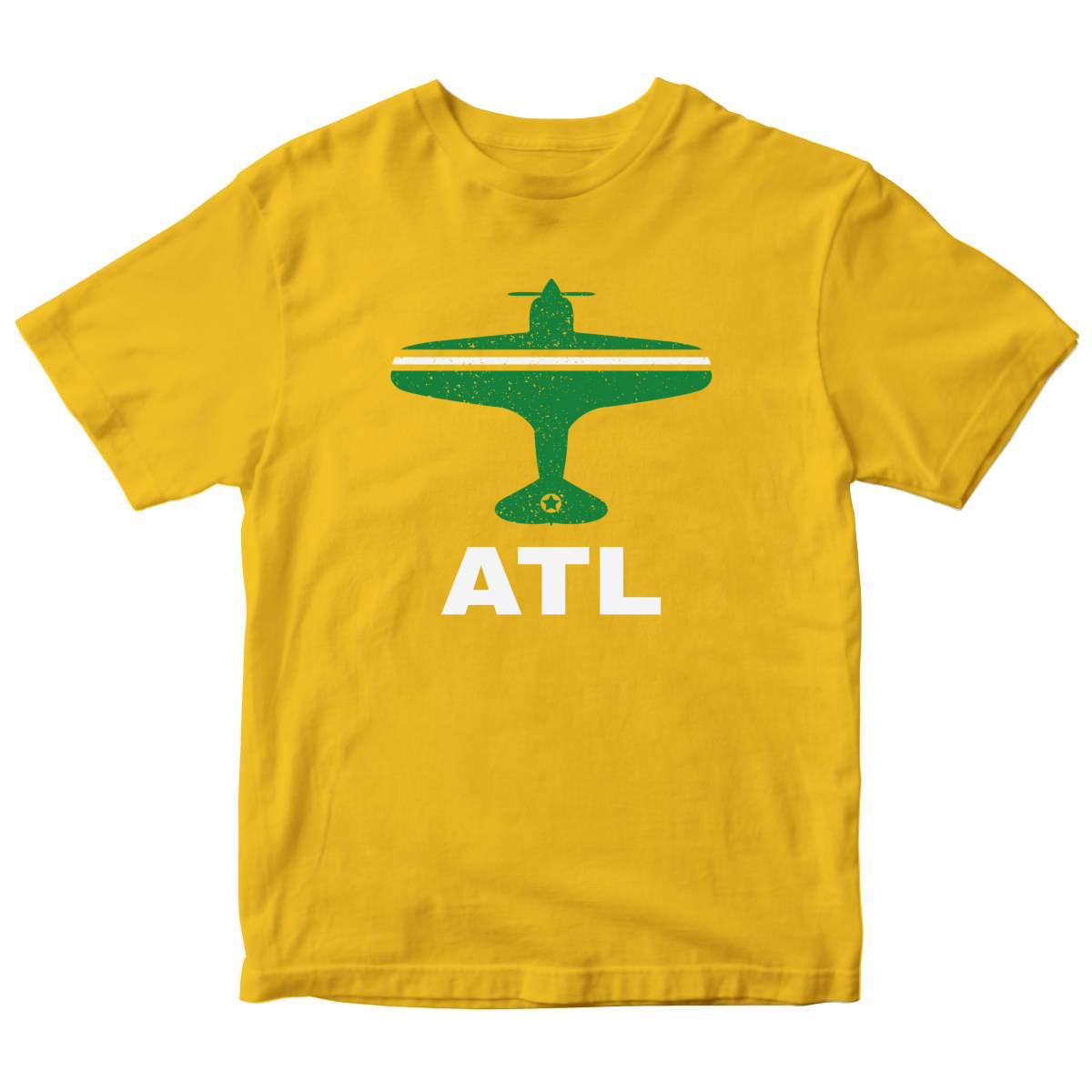 Fly Atlanta ATL Airport Toddler T-shirt | Yellow