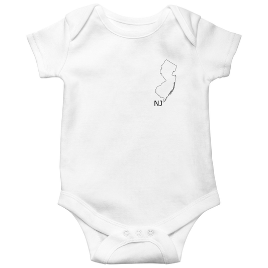 New Jersey Baby Bodysuit | White