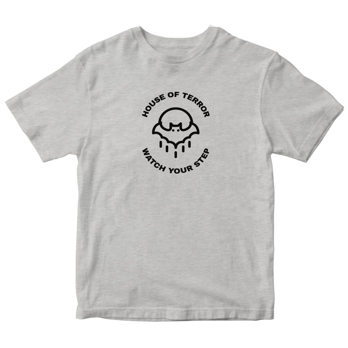 House of Terror Watch Your Step Kids T-shirt | Gray
