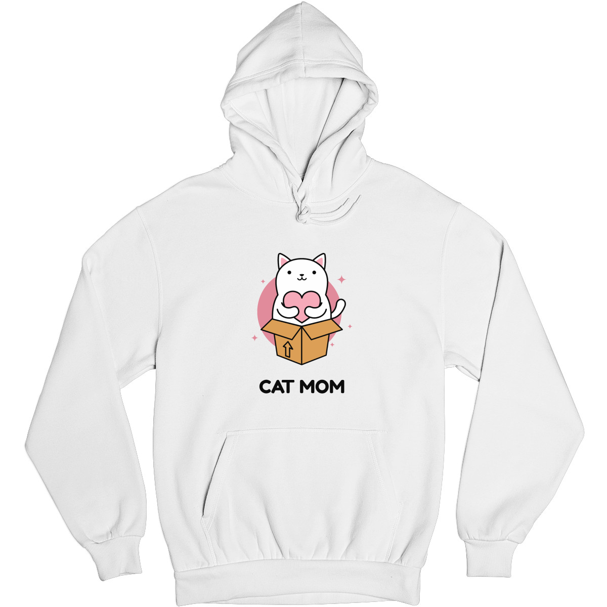 Cat Mom Unisex Hoodie | White