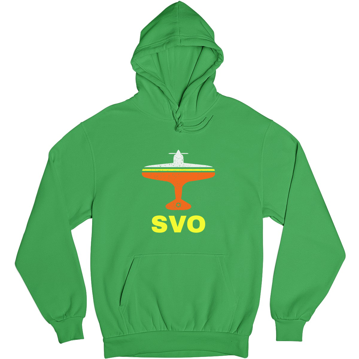 Fly Moscow SVO Airport Unisex Hoodie | Green