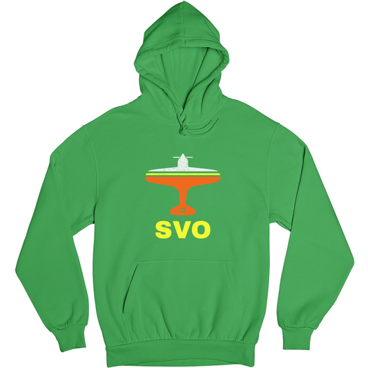 Fly Moscow SVO Airport Unisex Hoodie | Green