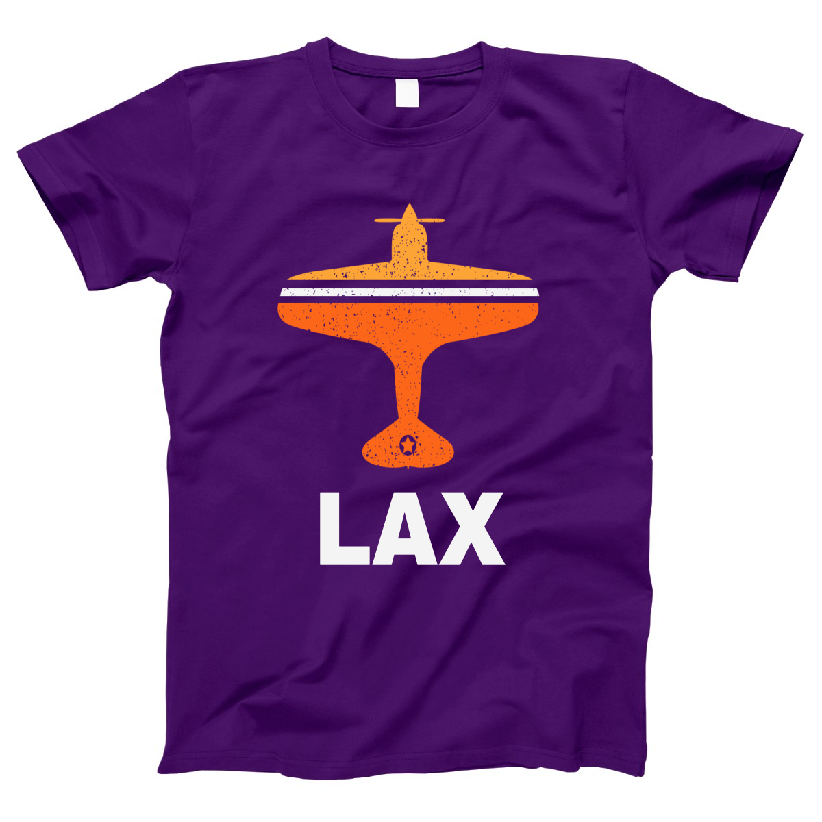 Fly Los  Angeles LAX Airport Women's T-shirt | Purple