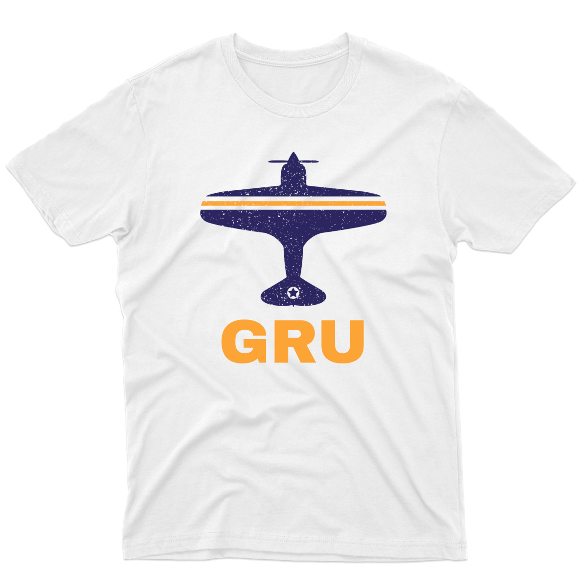 Fly Sao Paulo GRU Airport Men's T-shirt | White