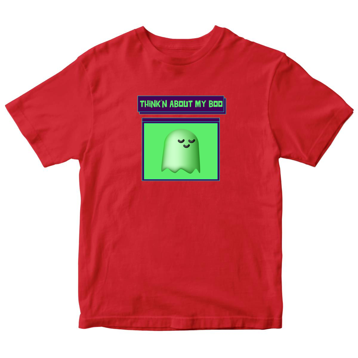 Think'n About My Boo Kids T-shirt | Red