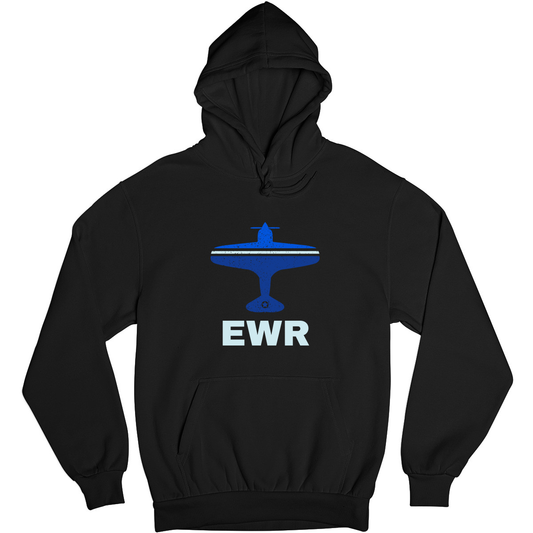 Fly Newark EWR Airport  Unisex Hoodie | Black