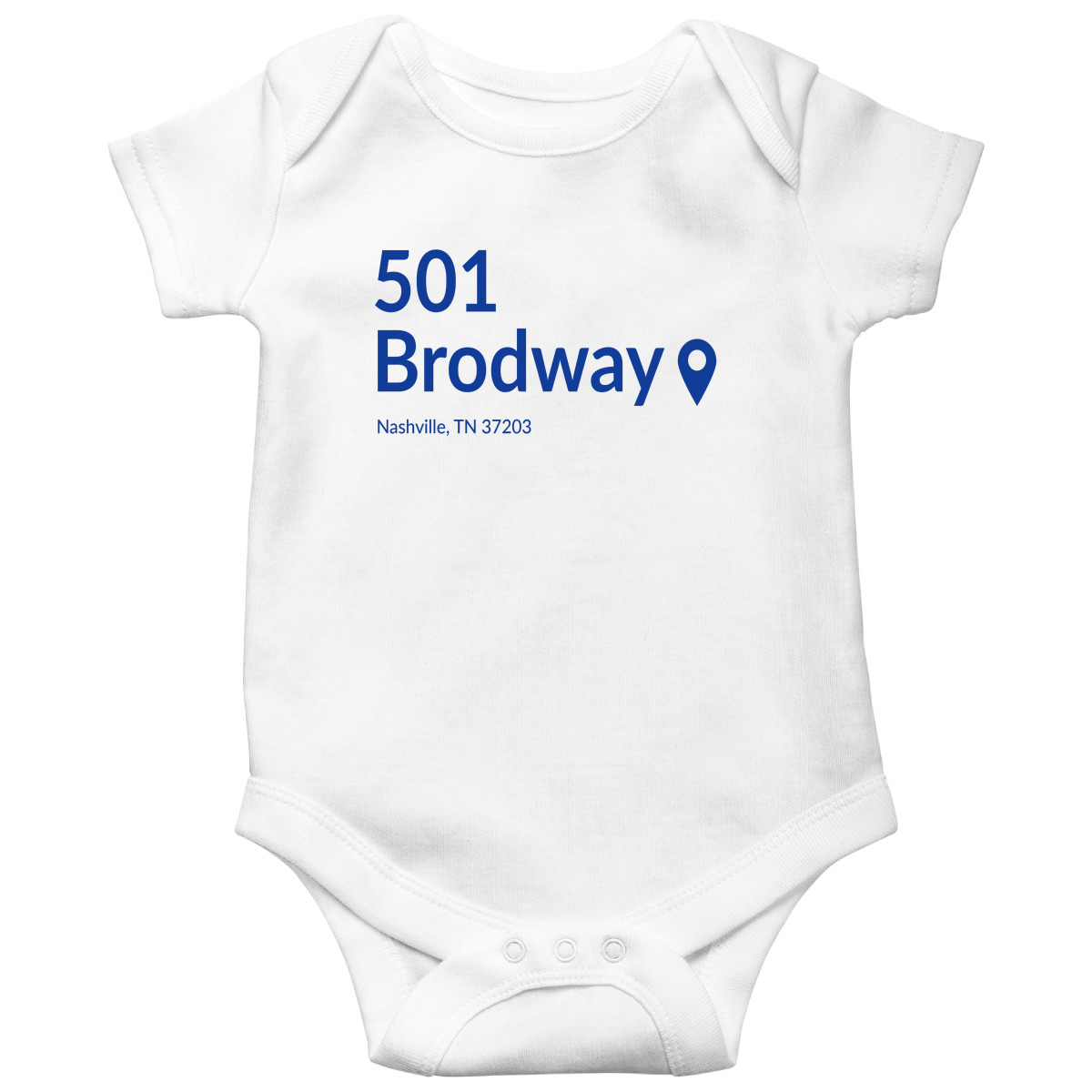 Nashville Hockey Stadium Baby Bodysuits | White
