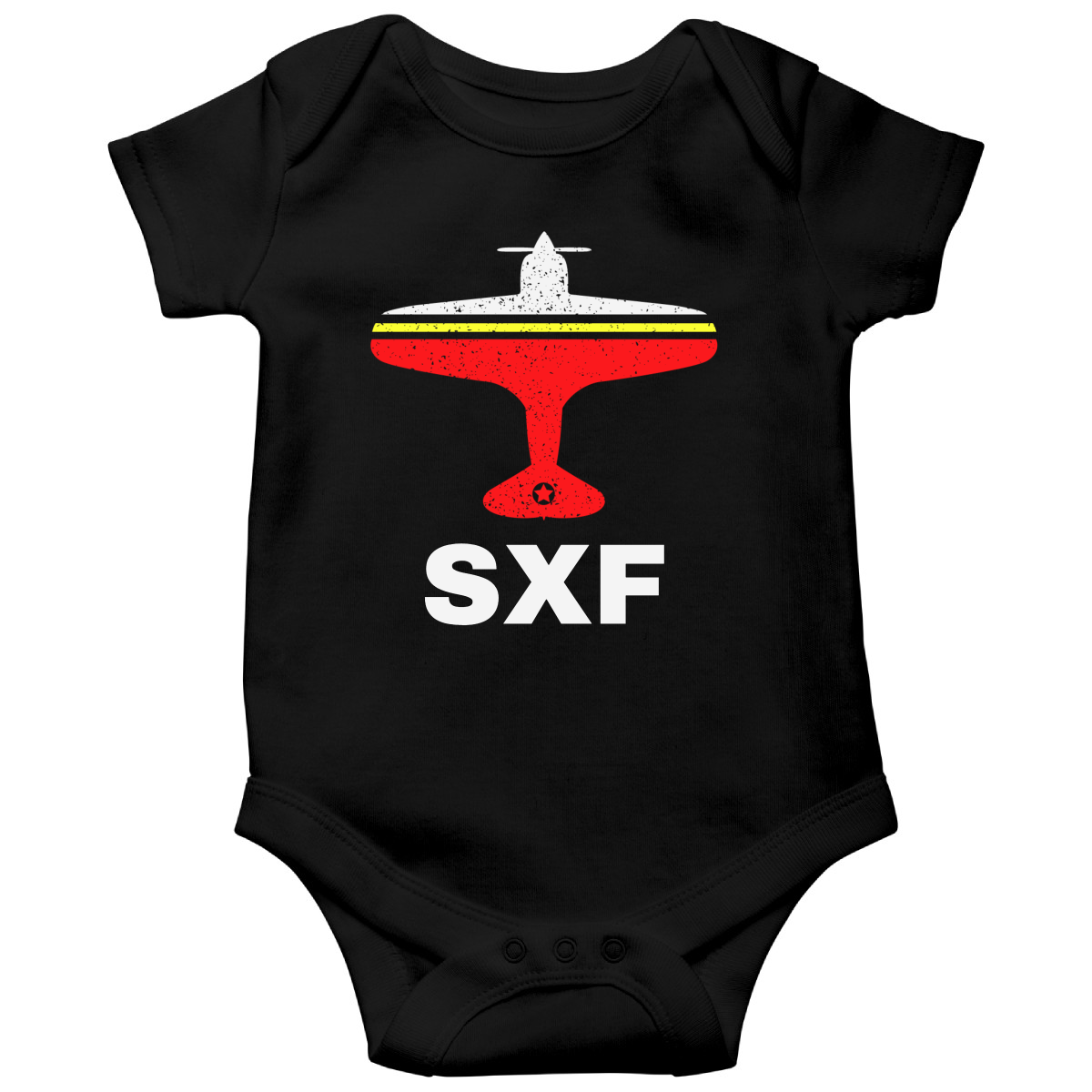 Fly Berlin SXF Airport Baby Bodysuits | Black