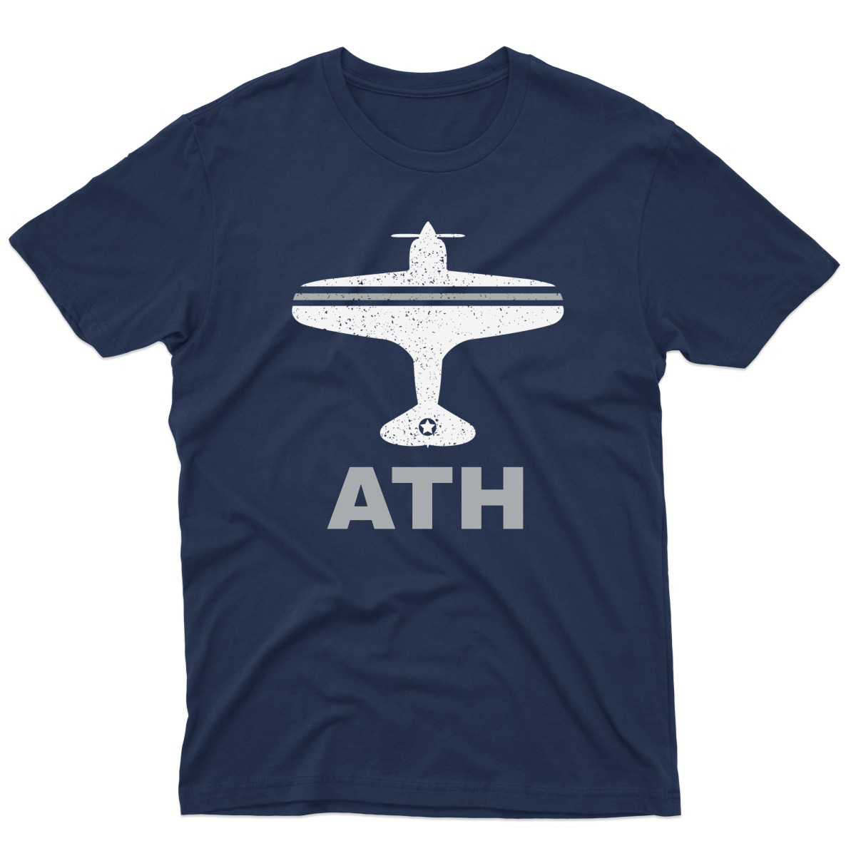 Fly Athens ATH Airport Men's T-shirt | Navy