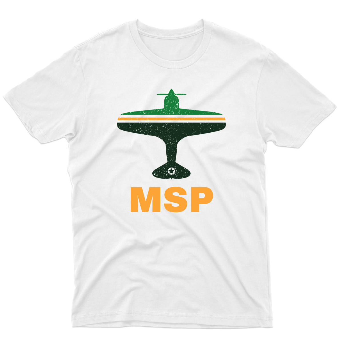 Fly Minneapolis MSP Airport Men's T-shirt | White