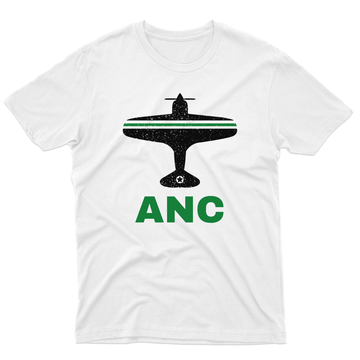 Fly Anchorage ANC Airport Men's T-shirt | White
