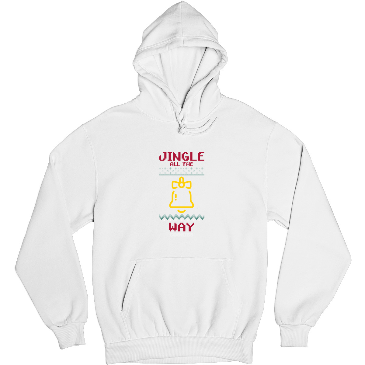 Jingle All the Way! Unisex Hoodie | White