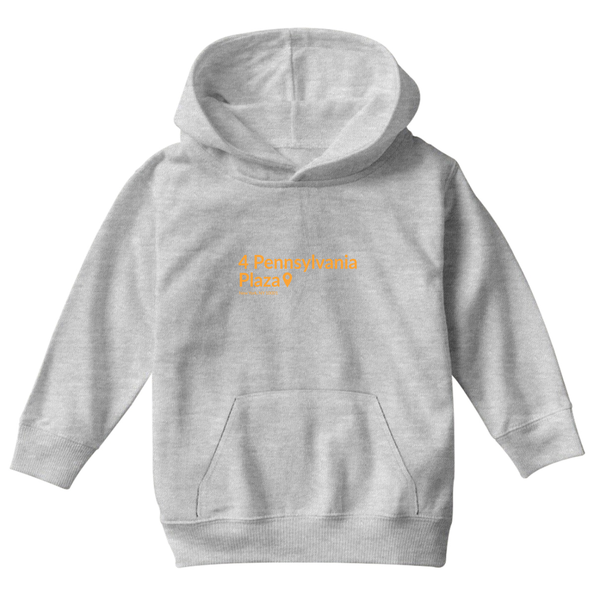 New York Basketball Stadium Kids Hoodie | Gray