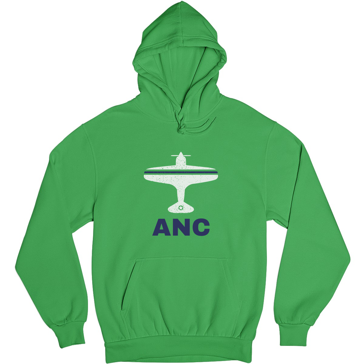 Fly Anchorage ANC Airport Unisex Hoodie | Green