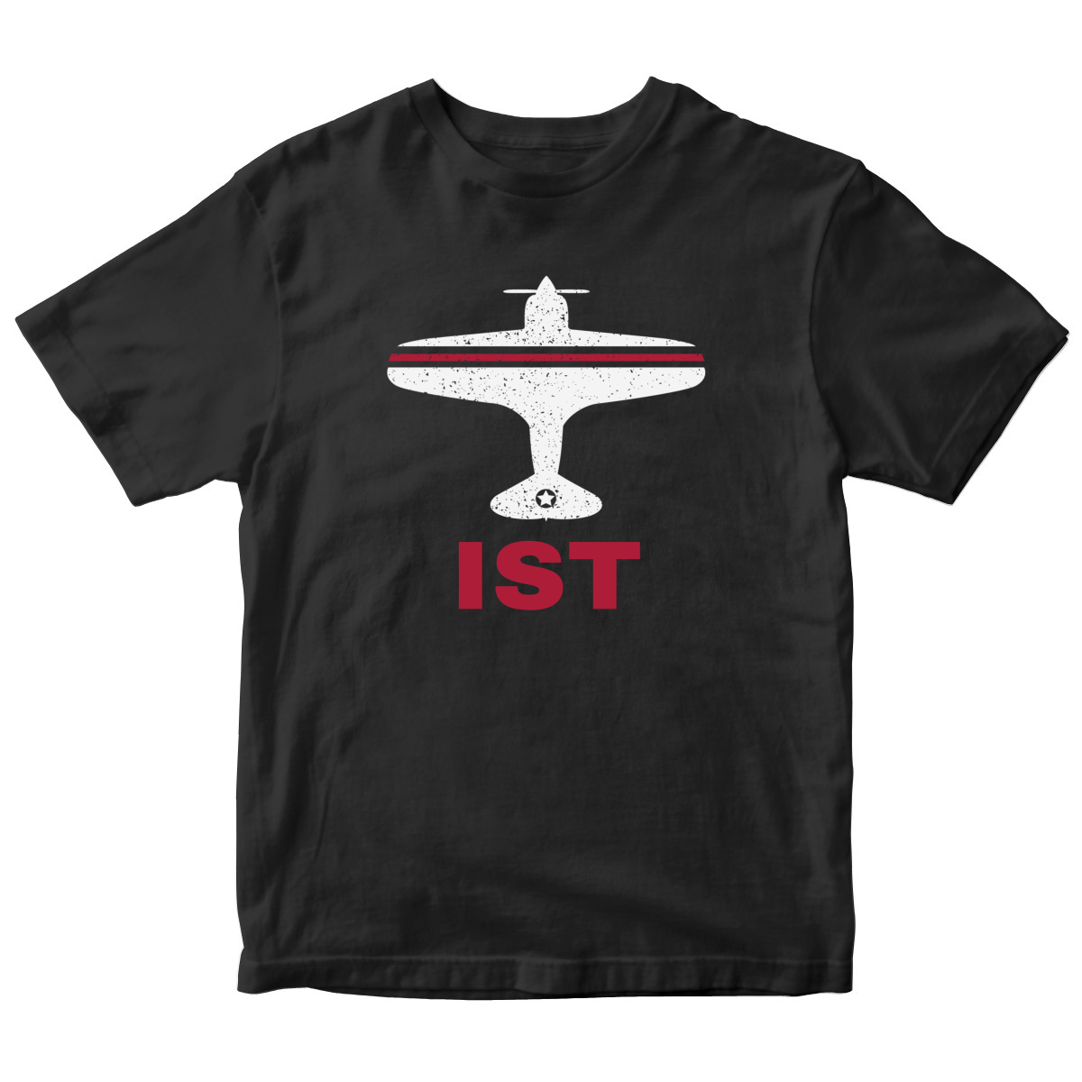 Fly Istanbul IST Airport Kids T-shirt | Black