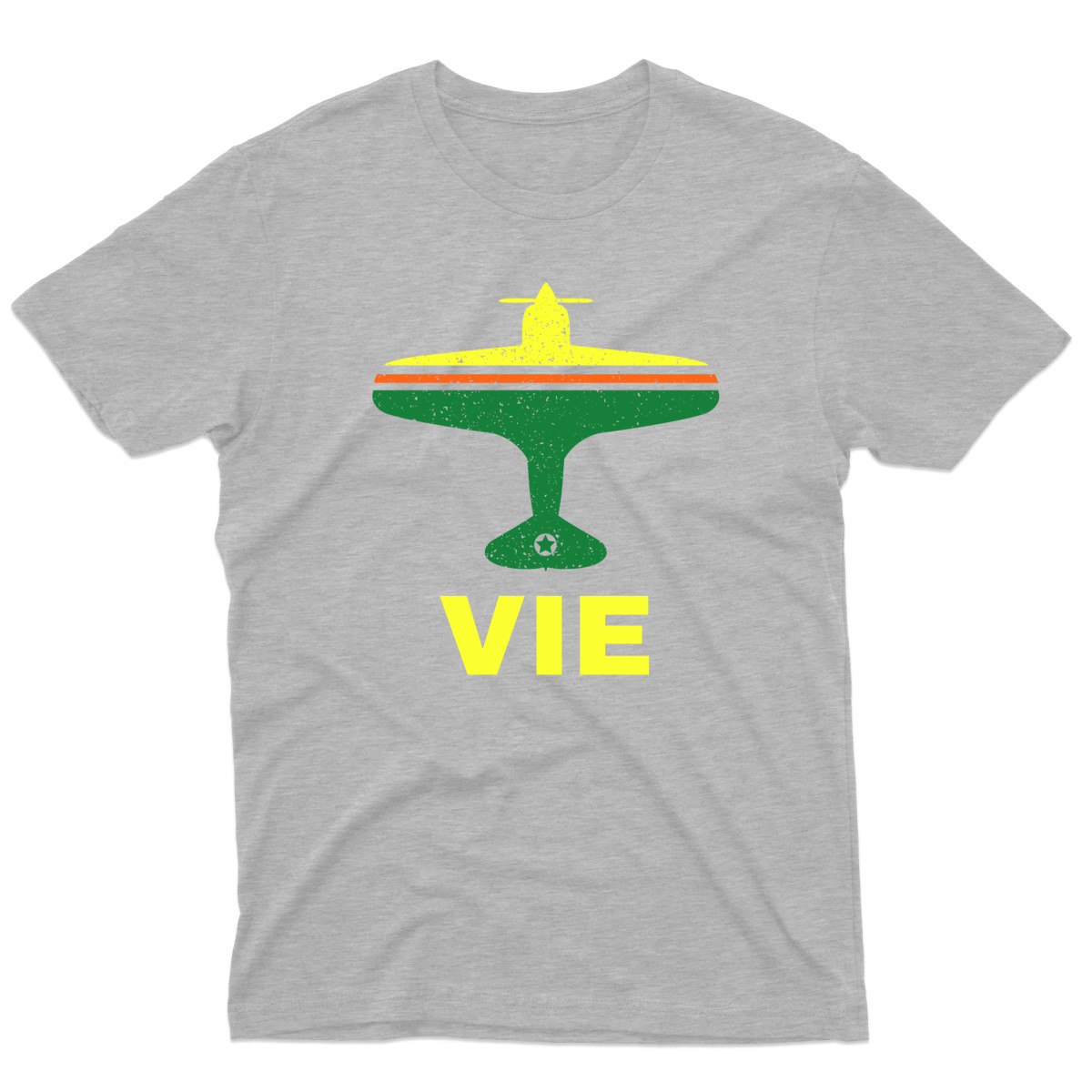 Fly Vienna VIE Airport Men's T-shirt | Gray