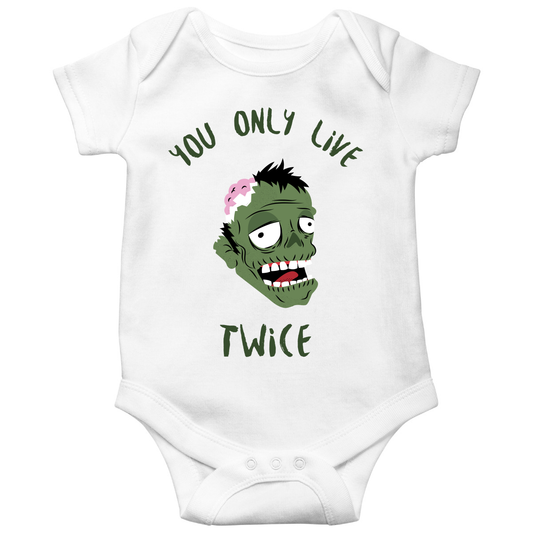You Only Live Twice Baby Bodysuits | White