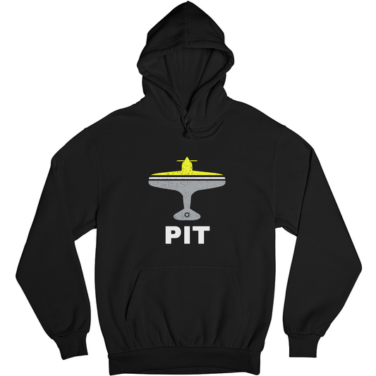 Fly Pittsburgh PIT Airport Unisex Hoodie | Black