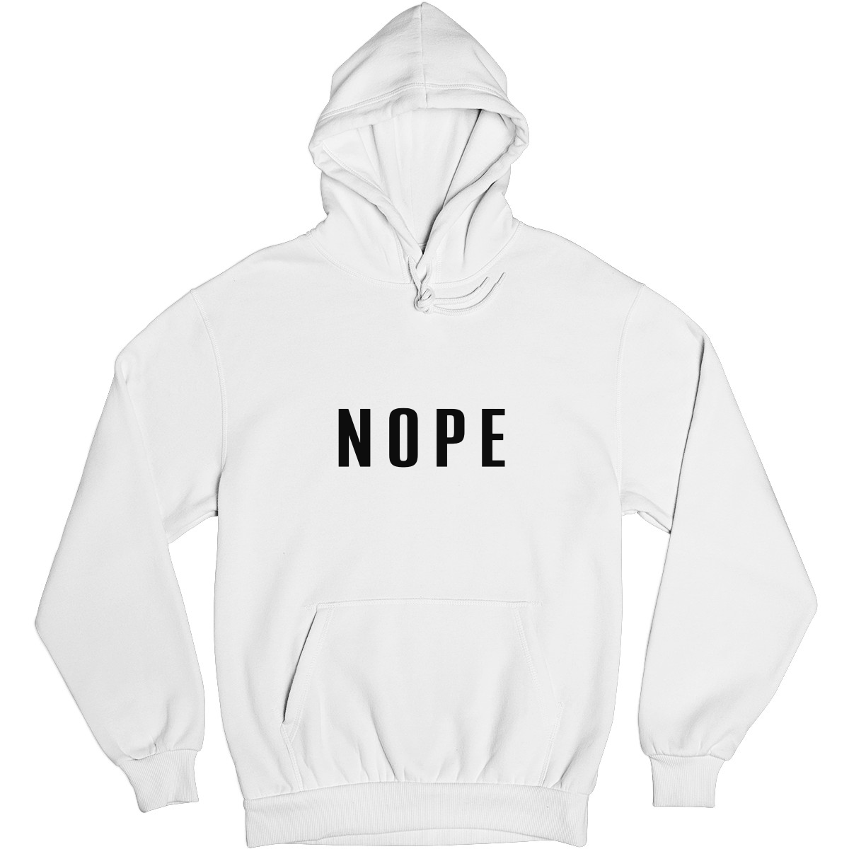 Nope Unisex Hoodie | White