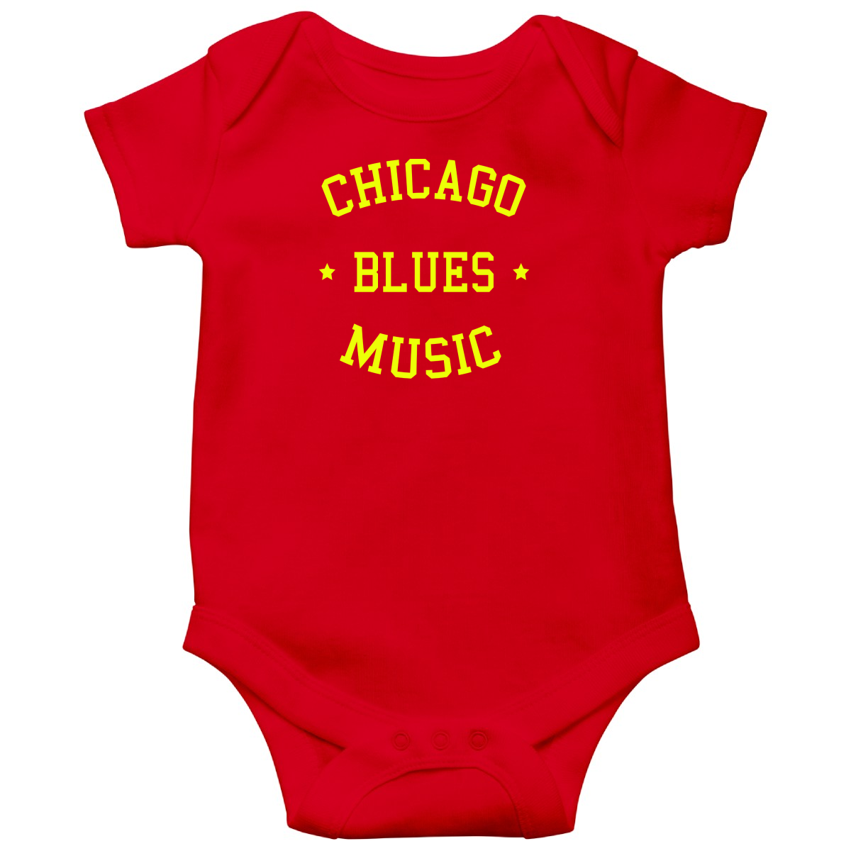 Chicago Blues Music Baby Bodysuits | Red