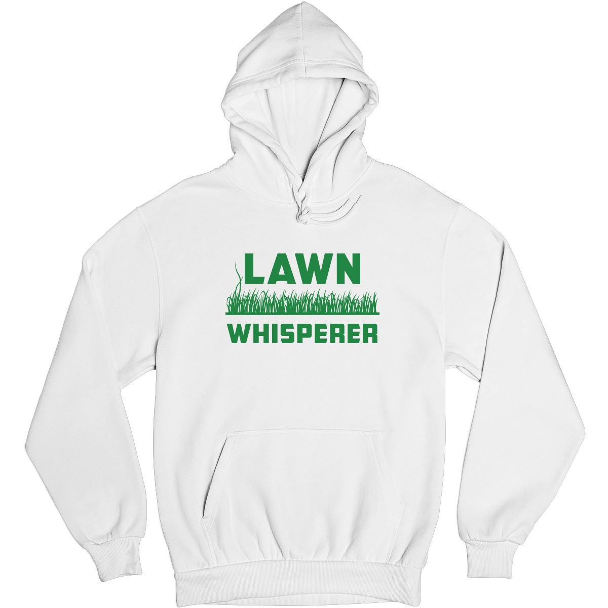 Lawn Whisperer Dad  Unisex Hoodie | White