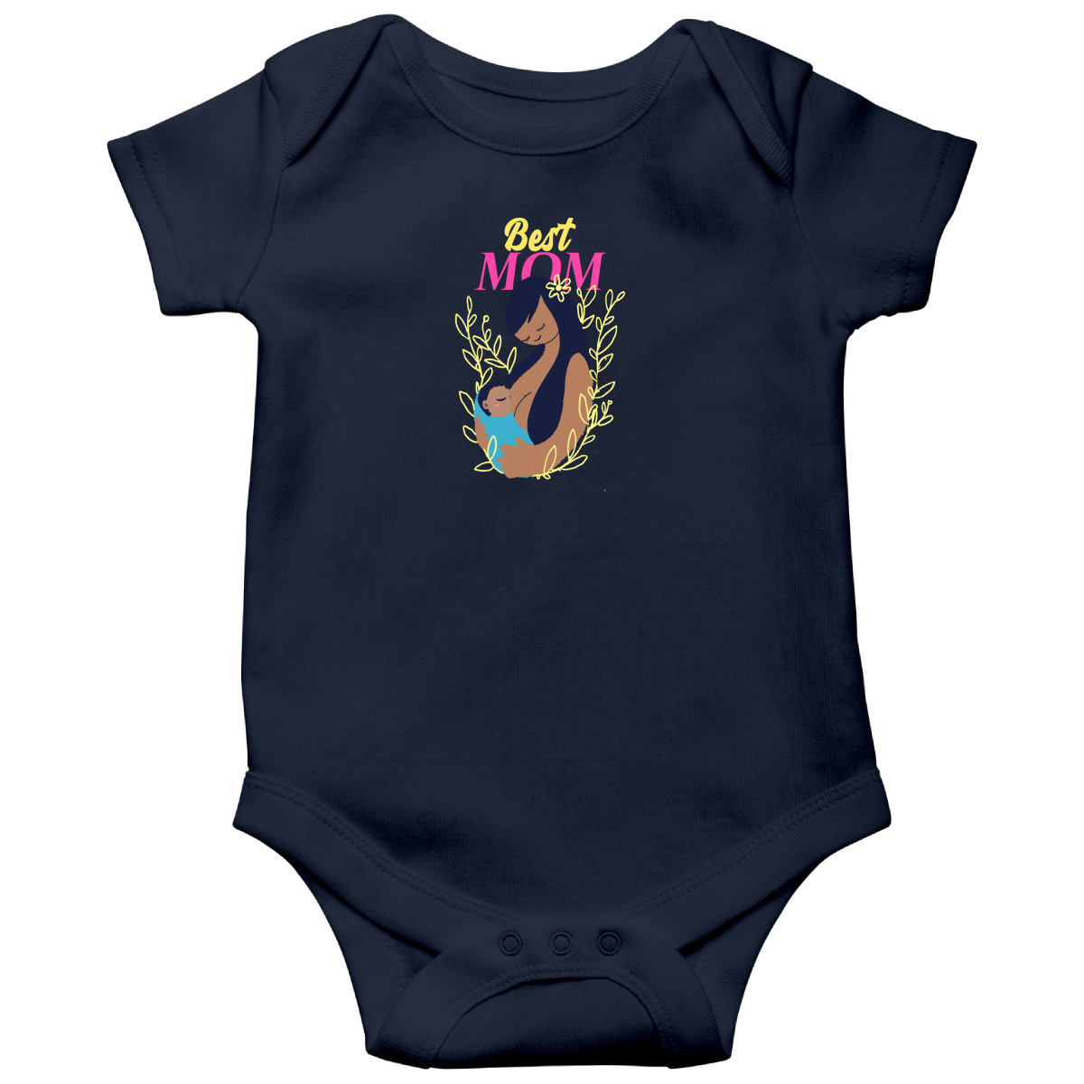 Best Mom Baby Bodysuits | Navy