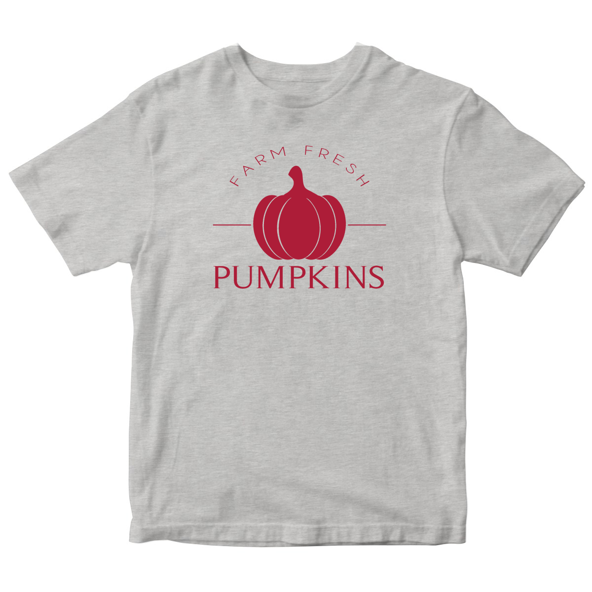 Farm Fresh Pumpkins Kids T-shirt | Gray