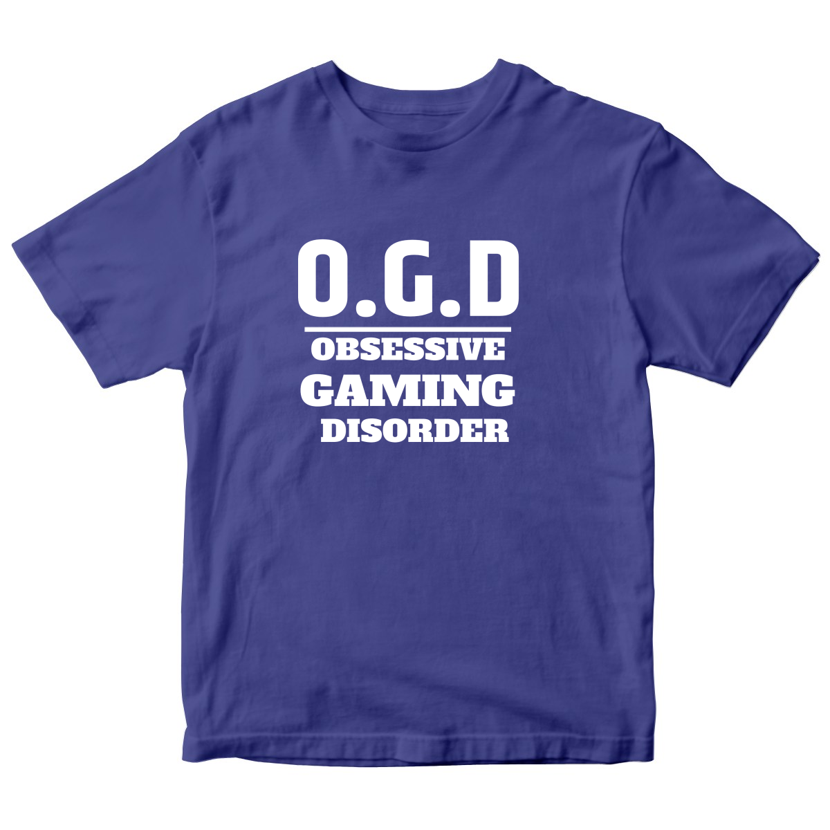 O.G.D Obsessive Gaming Disorder Kids T-shirt | Blue