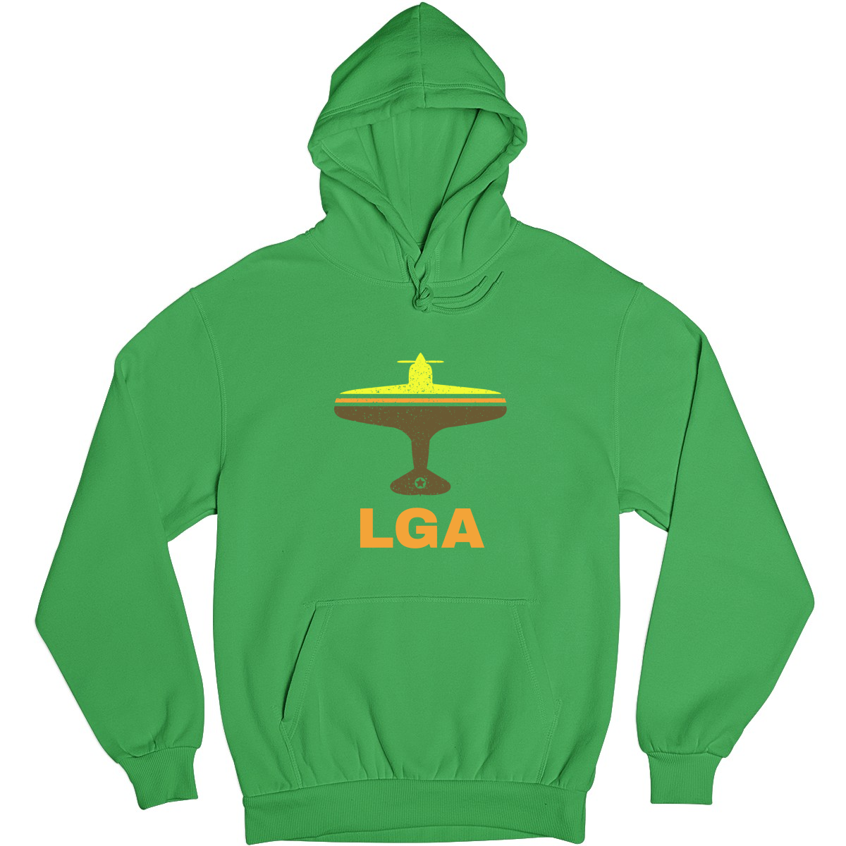 Fly New York LGA Airport Unisex Hoodie | Green